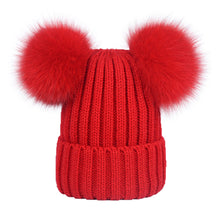 Load image into Gallery viewer, Double Pom Pom Unisex Beanie
