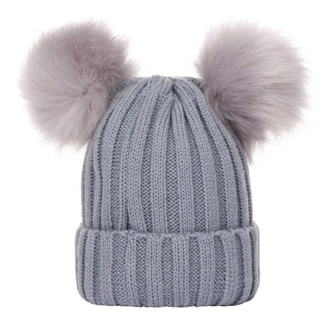 Double Pom Pom Unisex Beanie